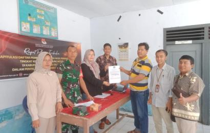 Pengamanan Tahapan Pemilu, Bhabinkamtibmas Polsek Kota Manna Hadiri Pleno Terbuka Rekapitulasi DPSHP