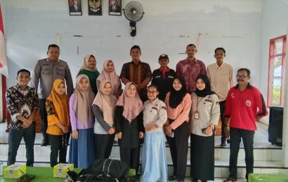 Polsek Giri Mulya Monitoring Rapat Pleno terbuka DPSHP Pemilu 2024 di Desa Wonoharjo