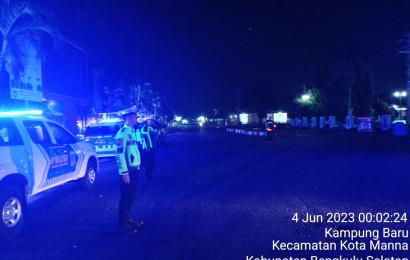 Polres Bengkulu Selatan Gelar KRYD, Antisipasi Curat, Curas dan Curanmor Serta Balap Liar