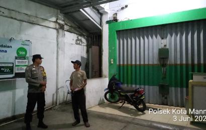 Patroli, Polsek Kota Manna Sambangi Security Kantor Pegadaian Manna