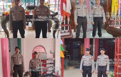 Polresta Bengkulu Kerahkan Personel Pengamanan Hari Raya Waisak di Vihara Budhayana