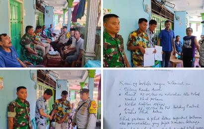 Bhabinkamtibmas Polsek Ratu Samban Mediasi Persoalan Warga Binaannya