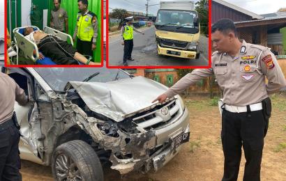 Lakalantas di Rejang Lebong, Inova  Vs Mitsubishi Colt Diesel