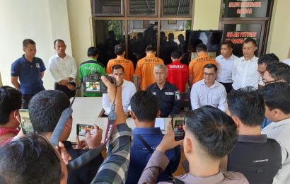 Polda Bengkulu saat press release
