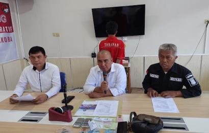 Polda Bengkulu saat press release