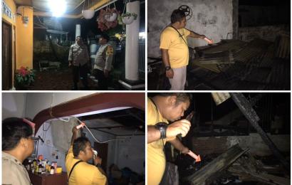 Rumah Kebakaran, Ketua RT Alami Luka Bakar, Istri Tertimpa Kayu