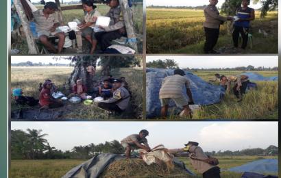 Bhabinkamtibmas Polsek Teluk Segara Sambangi Petani