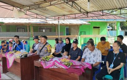 Dukung Kemajuan Olahraga, Polsek Lais Hadiri Pembukaan Turnamen Bola Volly
