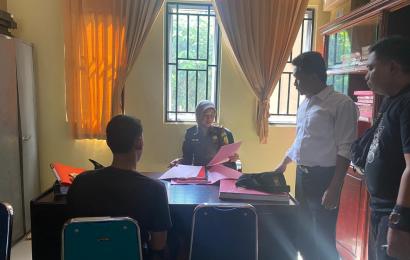 Unit Reskrim Polsek Kota Manna, Serahkan Pelaku Penggelapan Mobil ke JPU Kejari BS