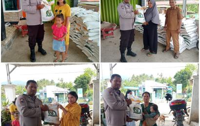 Pak Babin Dampingi Pendistribusian Beras Bansos di Kecamatan Bermani Ulu