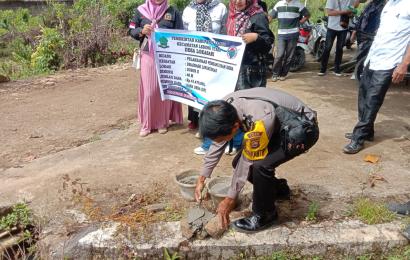 Bhabinkamtibmas Membersamai Kegiatan Musdes Pra Pelaksanaan Kegiatan di Desa Lokasari