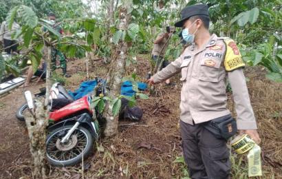 Kapolsek Bermani Ilir Pimpim Kegiatan Cek TKP Penemuan Mayat