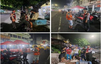 Cegah Aksi Kriminal, Sat Samapta Polresta Bengkulu Patroli Malam