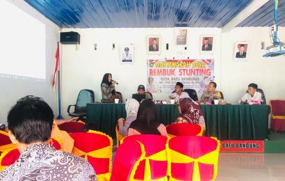 Bhabinkamtibmas Hadir Dalam Rembuk Penanganan Stunting Desa Batu Bandung 