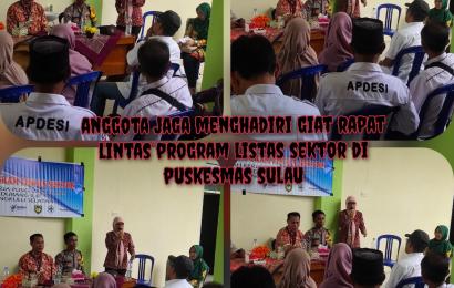 Bhabikamtibmas Polsek Kedurang Hadiri Kegiatan Program dan Lintas Sektor Puskesmas Air Sulau   