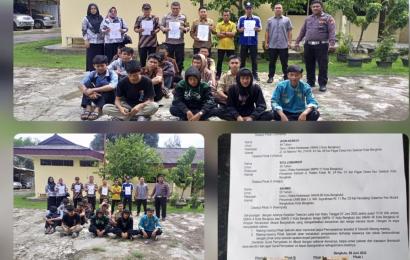Polsek Muara Bangkahulu Mediasi Pelajar yang Tawuran 