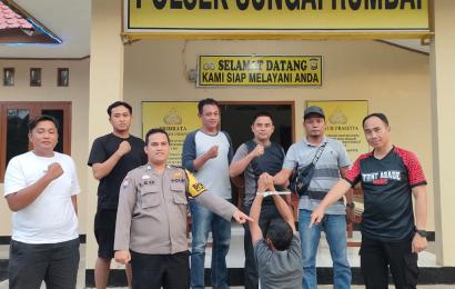Polsek Sungai Rumbai Tangkap Terduga Pelaku Pencurian DPO Polres Bengkulu Utara