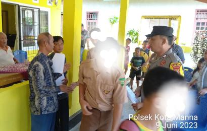 Bhabinkamtibmas Polsek Kota Manna Lakukan Problem Solving, Tindak Pidana Pencurian TBS Sawit   