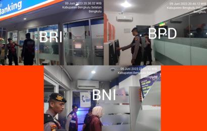 Sat Samapta Polres BS, Rutin Lakukan Patroli Blue Light ke Obyek Vital 