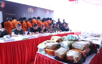 Bareskrim Polri Musnahkan Barang Bukti 75 Kilogram Sabu
