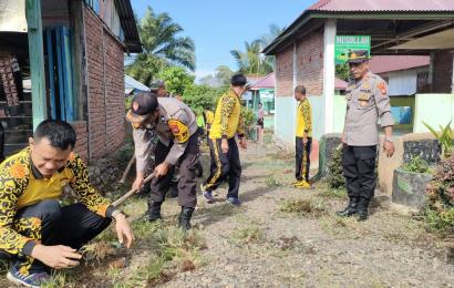 Hari Bhayangkara Ke-77, Polsek Lais Gelar Bakti Sosial