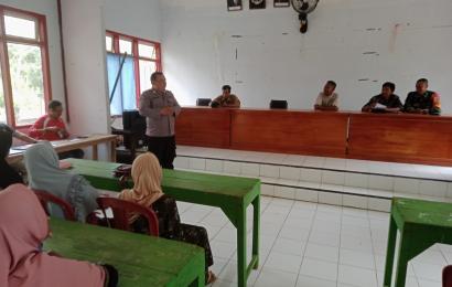 Polsek Giri Mulya Lakukan Pengawasan Dana Desa dalam Program Penyaluran BLT DD