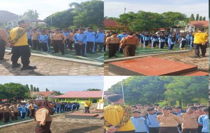 Kapolsek Selebar, Berikan Materi PBB Untuk Siswa Siswi SMA N 03 Kota Bengkulu  
