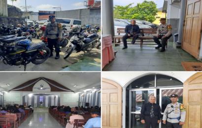 Polsek Gading Cempaka Laksanakan Pengamanan Ibadah Minggu di Gereja Pantekosta