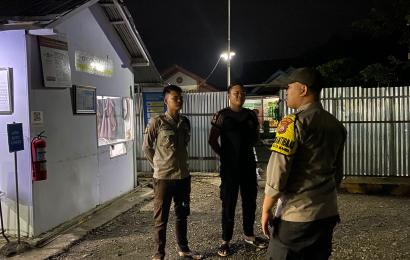 Patroli Polsek Kota Manna,  Sambang Dialogis Ke PT Wing Berikan Imbauan Kepada Security
