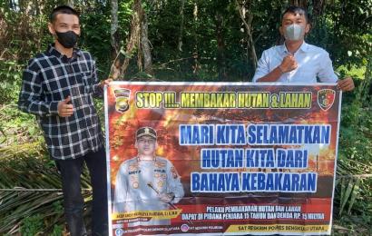 Antisipasi Karhutla, Polsek Air Besi Rutin Laksanakan Imbauan