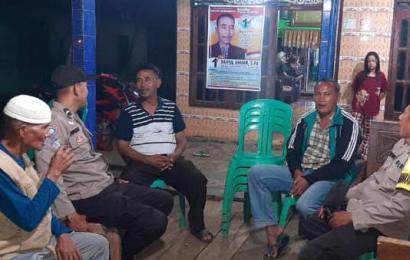 Bhabinkamtibmas Polsek Kotapadang Sambangi Calon Kades