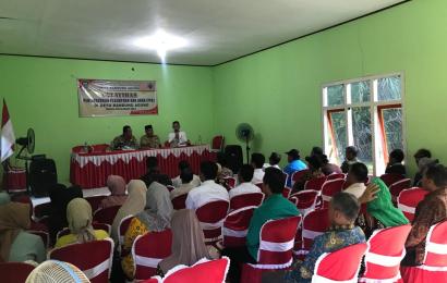 Kapolsek Semidang Alas Hadiri Kegiatan Penyuluhan Hukum di Desa Bandung Agung 
