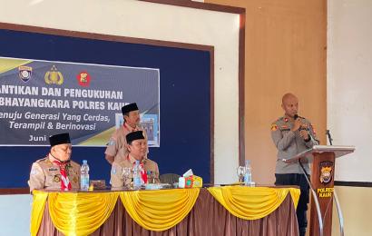 Polres Kaur, Melaksanakan Kegiatan Pengukuhan Anggota Saka Bhayangkara Tahun 2023