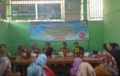 Bhabinkamtibmas Polsek Pino, Hadir Dalam Rembuk Stunting Desa Gedung Agung 