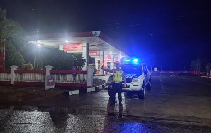 Pantau Arus Lalulintas, Sat  antas Polres Kaur Patroli Blue Light  