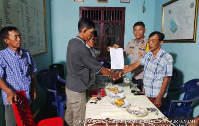 Selisih Paham Terkait Hewan Ternak, Warga Umbul Kecamatan Luas Didamaikan Bhabinkamtibmas 