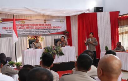 Bid Keu Polda Bengkulu Supervisi ke Polres Lebong