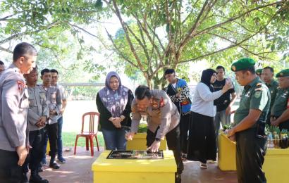 Diresmikan, Polres Lebong Kini Punya Taman, Namanya "Tantya Sudhirajati"