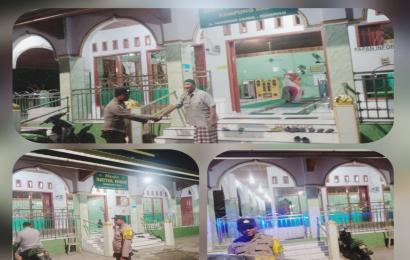 Polsek Teluk Segara Patroli Subuh di Masjid Baitul Huda 