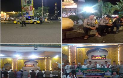 Polsek Gading Cempaka Bersama Kapolresta Bengkulu Monitoring dan Pengaman Subuh Keliling di Masjid Bhaitull Izzah 