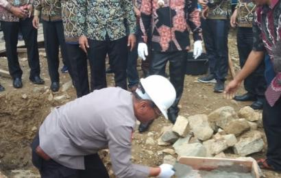 Kasat Binmas Polres Lebong Hadiri Peletakan Batu Pertama Pembangunan Masjid Syuhada