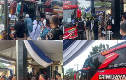 Polresta Bengkulu, Berikan Pengamanan Keberangkatan CJH Provinsi Bengkulu Kloter Ke-5