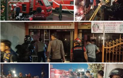 Polresta Bengkulu Berikan Pengamanan dan Olah TKP Kebakaran Febby Salon