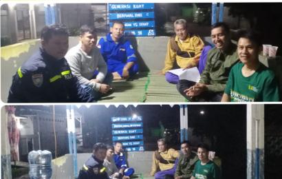 Sambang dengan Warga Binaannya, Bhabinkamtibmas Polsek Kampung Melayu Sampaikan Imbaun