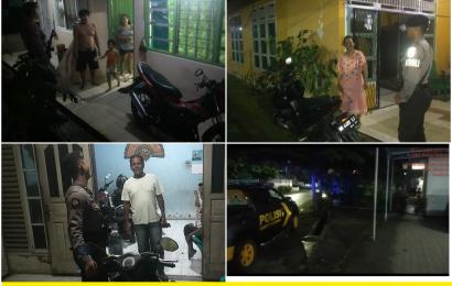Patroli R4, Sat Samapta Sambangi Kost-Kosatan  Sampaikan Imbaun Kamtibmas