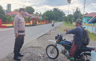 Polsek Penarik Raya Imbau Warga Patuhi Aturan Berlalulintas
