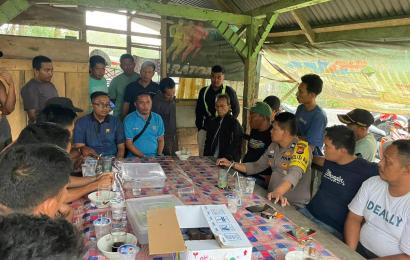 Kapolsek Batik Nau Turun Langsung Menyelesaikan Aksi Unjuk Rasa Para Driver