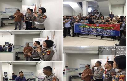 Rutin, Satlantas Polresta Bengkulu Sosialisasikan Tertib Berlalu Lintas 