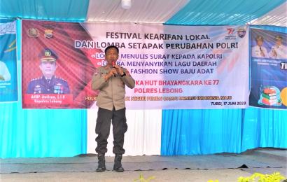 Festival Kearifan Lokal dan Lomba Setapak Perubahan Polri  dalam Rangka Hari Bhayangkara