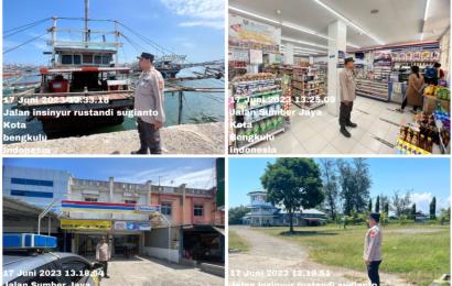 Patroli KRYD, Personel Polsek KSKP Pulau Baai di Kawasan Pelabuhan